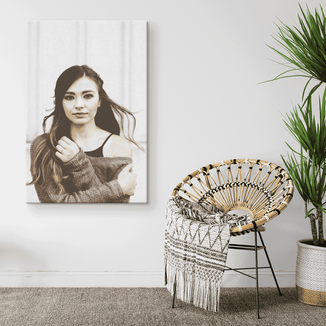 Custom Photo to Pencil Sketch Canvas Art Prints - Image 3