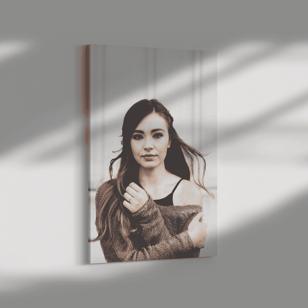 Custom Photo to Pencil Sketch Canvas Art Prints - Image 2