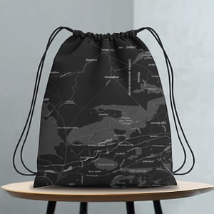 Midnight Explorer Drawstring Bag