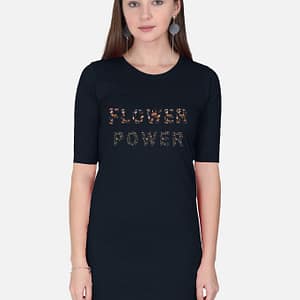 Flower Power T-Shirt Dress