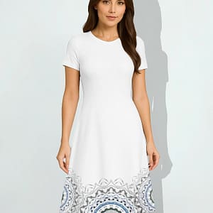 Ocean Dream Mandala A-Line Dress
