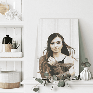 Custom Photo to Pencil Sketch Canvas Art Prints