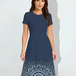 Sacred Geometry Mandala A-Line Dress