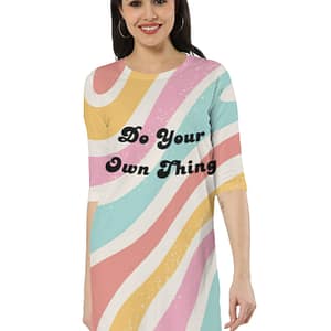 Groove Your Own Way T-Shirt Dress
